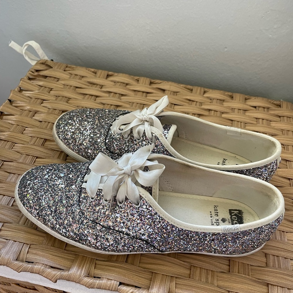 Kate Spade New York Glitter Keds Size 8.5